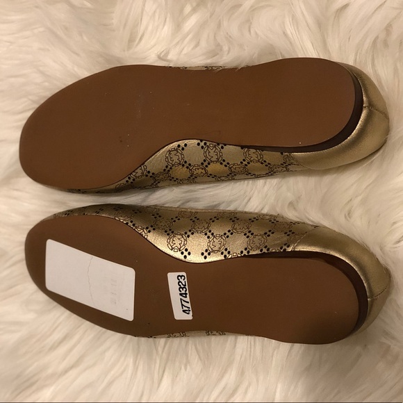 MICHAEL Michael Kors gold monogram flats - Picture 4 of 7